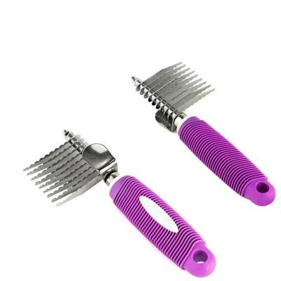 Best Selling Dematting Fur Rake Comb Brush Tool ;Safety Blades for Detangling Matted or Knotted Undercoat Hair dog cat brush